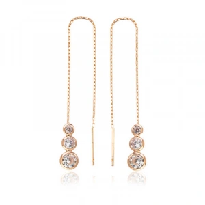 925 Ayar Gümüş Beyaz Taşlı Zincirli Küpe Ea1160048 (74)