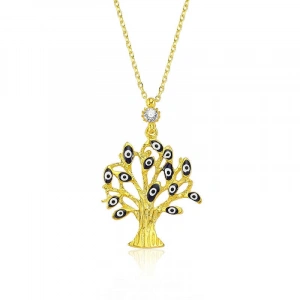 925 Ayar Gümüş Dilek Ağacı Kadın Gümüş Kolye Pt2610105 (74)