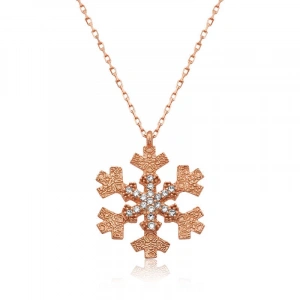 925 Ayar Gümüş Kar Tanesi Kadın Gümüş Kolye Pt2610887 (74)