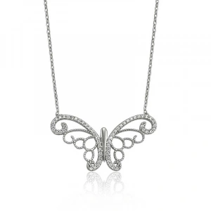 925 Ayar Gümüş Kelebek Bayan Kolye Pt2610083 (74)