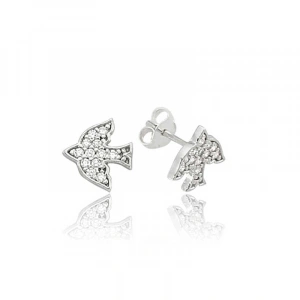 925 Ayar Gümüş Kırlangıç Çivili Küpe Ea0710049 (74)