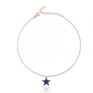 925 Ayar Gümüş Rose Yıldız Halhal Br0460575 (74)