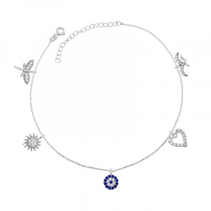 925 Ayar Gümüş Şans Kadın Halhal T6964 (74)