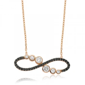 925 Ayar Gümüş Su Yolu Sonsuzluk Kadın Gümüş Kolye Pt2610131 (74)