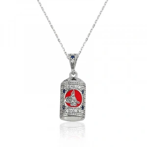 925 Ayar Gümüş Tuğra Cevşen Bayan Kolye Pt2610065 (74)