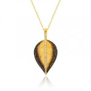 925 Ayar Gümüş Yaprak Kadın Gümüş Kolye Pt2610629 (74)