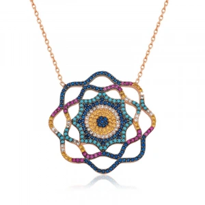 925 Ayar Gümüş Yaşam Güneşi Nazar Kolye Pt2610815 (74)