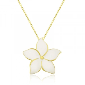 925 Ayar Gümüş Yasemin Çiçeği Kadın Gümüş Kolye T6757 (74)