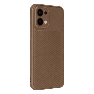 A6 Pro 4g Auto Fus Karbon Kapak - Kahverengi