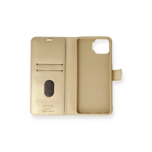 A73 Kılıf Trend S Plus Kapaklı Kılıf - Gold