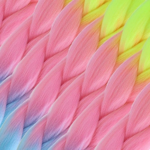 Afrika Örgülük Ombreli Sen  100 Gr. / Neon Sarı / Pembe / Açık Mi