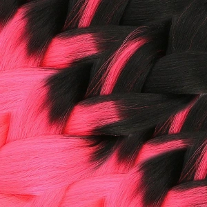 Afrika Örgülük Sen Ombreli  100 Gr. / Siyah / Neon Pembe