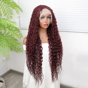 Afro Daa Kızıl Kahve Fiber Sen Tül Peruk