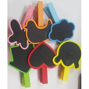 Ahşap Yazı Tahtalı Mandal Seti