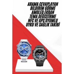 Akıllı Saat 1.62 İnç Ultimate Nabız Sensörlü Sesli Görüşme Yapabilen Yeni Nesil