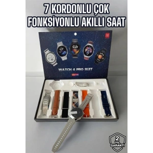Akıllı Saat 7 Kordonlu Yeni Nesil Arama Cevaplayan Çok Fonksiyonlu