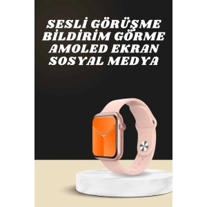 Akıllı Saat Alarm ve Titreşim Uyku ve Sağlık Takibi GPS Uyumlu Nabız Ölçer Sesli Görüşme
