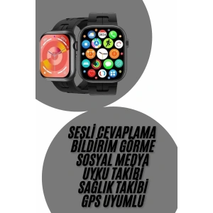 Akıllı Saat Çağrı Cevaplama Müzik Dinleme Plastik Kordon Mesaj Bildirimleri Yeni Seri