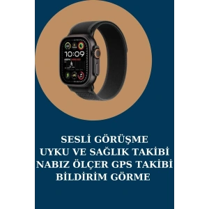 Akıllı Saat Nabız Ölçer Uyku Takibi Adımsayar Alarm ve Hatırlatıcı Çağrı Cevaplama Yeni Nesil