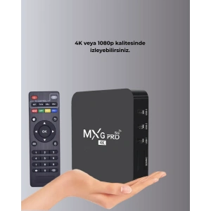 Android TV Box 4K – 2GB RAM 16GB ROM, Kablosuz WiFi Medya Oynatıcı