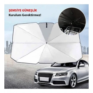 Araba Güneş Göe Koruyucu Şemsiye Oto Ön Cam Güneşlik(145cm*79cm)