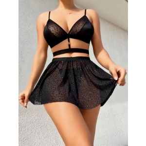 Arias Closet Desenli Mini Etekli Sütyen Takımı