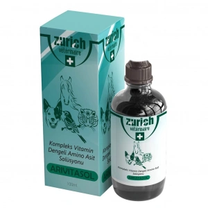 Arivitasol Evcil Hayvanlar İçin Kompleks Vitamin Ve Dengeli Aminoasit Solüsyonu 100 ml