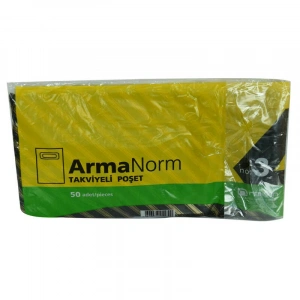 ArmaNorm Takviyeli Çanta Poşet  Desen Renk 42X32 50 Adet No:3