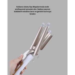 Ayarlanabilir Isılı Bukle Saç Maşası