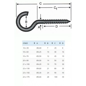 BA2180 21X80 Açık Piton 10 Adet
