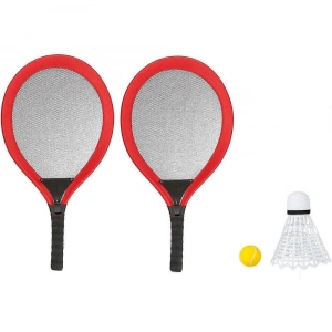 Badminton Seti ve Tenis Topu - RKT-35 - Kırmızı - 1 ADET