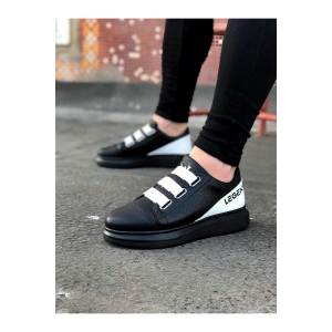 Bant Legend Kömür Beyaz Kalın Taban Casual Erkek Ayakkabı