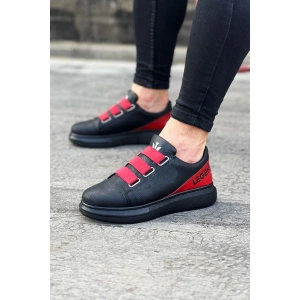 Bant Legend Kömür Kırmızı Kalın Taban Casual Erkek Ayakkabı