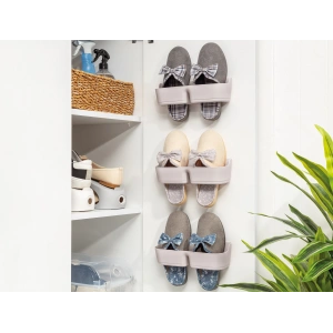 Banyo Terlik Tutucu - Kapı Arkası Pratik Raf - Terlik Tutucu Gri