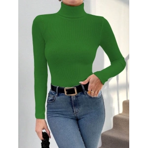 Başıkçı yaka dar kesim kaşkorse kazak yeşil