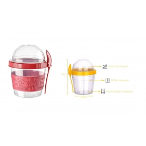 Bebek Mama Saklama Kabı 500 ml Sızdırmaz Kapaklı Gıda Saklama Kabı (74)