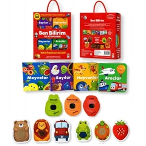 Ben Bilirim İngilizce Destekli İlk Kitaplarım (4 kitap + 6 Magnetli Dokun Hisset Kart)