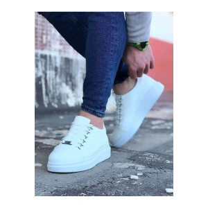 Beyaz Düz Erkek Casual Ayakkabı