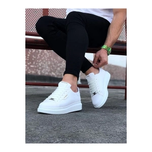 Beyaz Düz Erkek Casual Ayakkabı