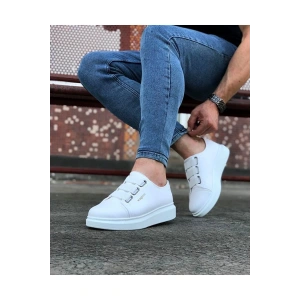 Beyaz Kalın Taban Casual Erkek Ayakkabı