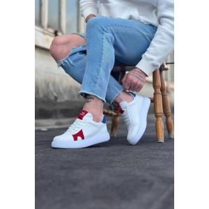 Beyaz Kırmızı Erkek Casual Ayakkabı