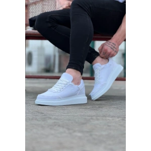 Beyaz Kot Kumaş Erkek Casual Ayakkabı