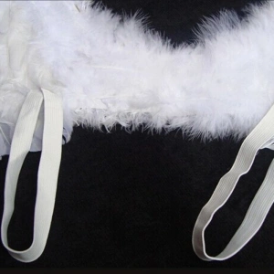 Beyaz Renkli Orta Boy Çuk Melek Kanadı 30x45 cm