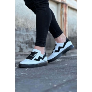 Beyaz Siyah Erkek Casual Ayakkabı