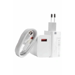 Beyaz Ultra Plus Hızlı Şarj Seti Şarj Adaptörü ve Kablosu 67W