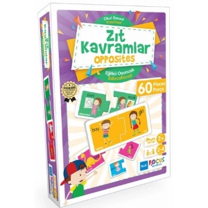 Blue Focus Zıt Kavramlar Opposites - Eğitici Oyunlar 60 Parça