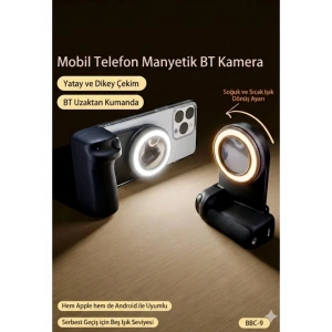 Bluetootanyetik Telefon Yapıştırma Krama H Dou Işığı İle Magsafe Selfie Klips