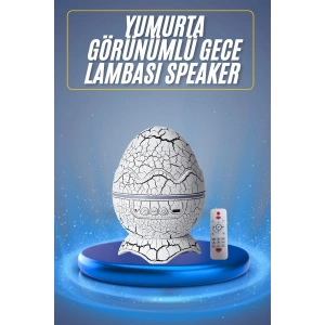 Bluetooth Hoparlör Dinozor Yumurtası Gece Masa Lambası Projektör