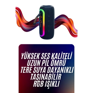 Bluetooth Hoparlör Uzun Pil Ömrü Taşınabilir Yüksek Ses Kaliteli Yeni Nesil