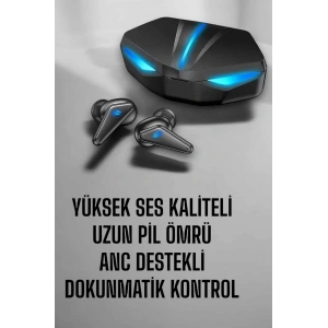 Bluetooth Oyuncu Kulaklığı Led Işıklı Kablosuz ANC Özelliği